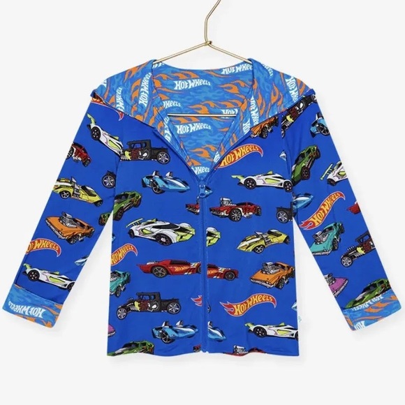 NWT Posh Peanut Hot Wheels Long Sleeve Reversible Jacket Size 10-12 Years! - Picture 1 of 5